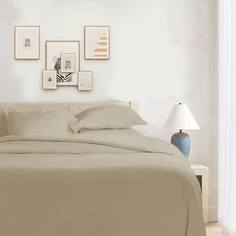 Farm to Home Dreamy Cotton Duvet Set with Button Closure, 2-Piece