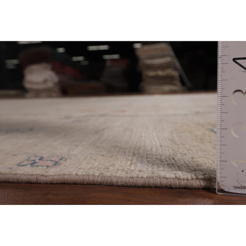 Oriental Vegetable Dye Oushak Turkish Rug Hand-Knotted Wool Carpet - 8'3"x 9'7"
