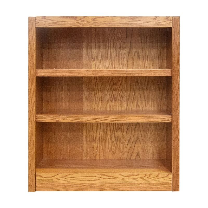 Concepts in Wood 3 Shelf Wood Bookcase, 36 inch Tall