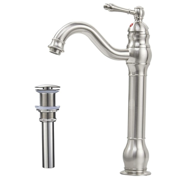 Vibrantbath Bathroom Vessel Sink Faucet With Drain Included
