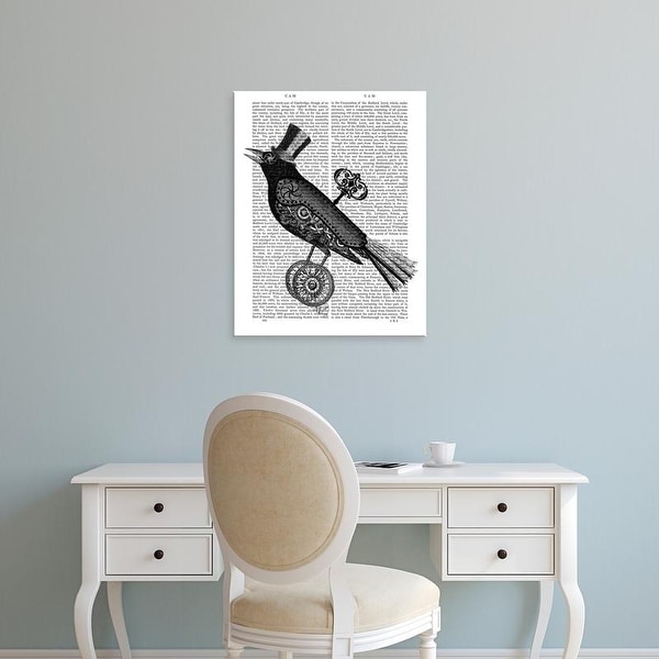 Easy Art Prints Fab Funky's 'Steampunk Crow' Premium Canvas Art