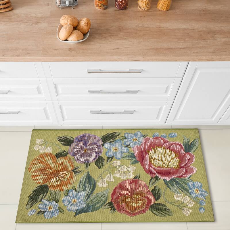 Liora Manne Esencia Secret Garden Indoor/Outdoor Mat