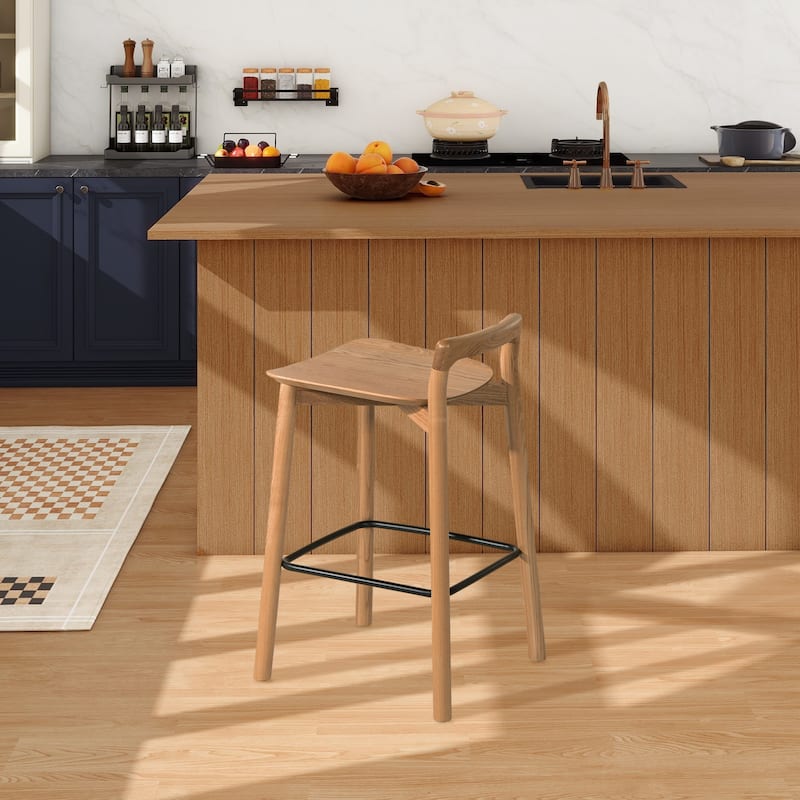 Sven 26.5" Minimalist Low Back Counter Stool