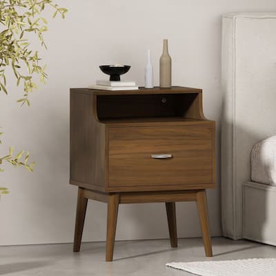 Mid-Century Modern Design 1-Drawer Nightstand by Christopher Knight Home