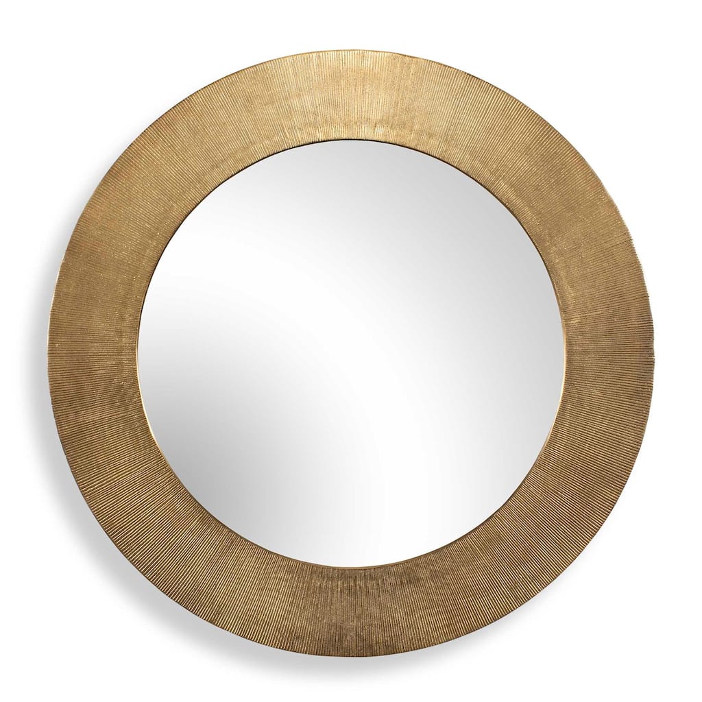 Uttermost 08276 Tano 41" Diameter Circular Flat Aluminum Framed Accent