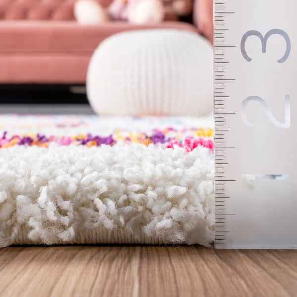 Nuloom Tatyana Moroccan Diamond Trellis Shaggy Area Rug - 2'8" x 12' Runner