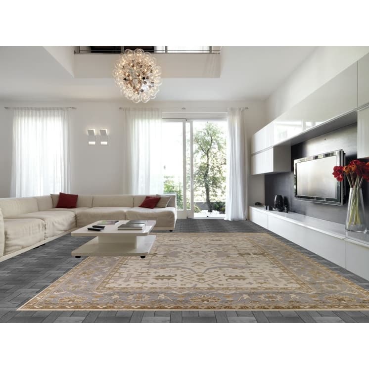 Large Oushak Oriental Area Rug Hand-Knotted Wool Carpet - 12'2" x 17'7"