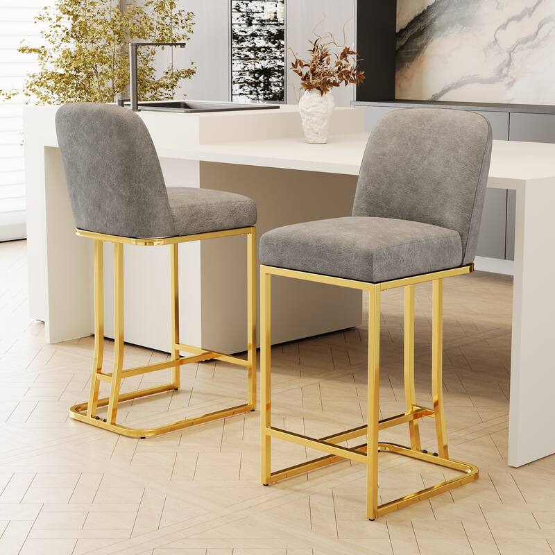 Dining Bar Chairs Set Of 2 Modern Style Bar Chairs With Simple Design