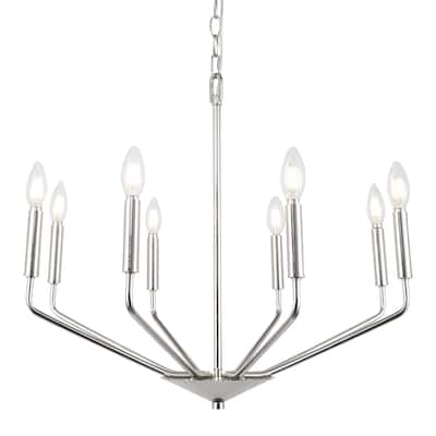 Elegant Lighting Enzo 8 Light 25" Wide Taper Candle Chandelier