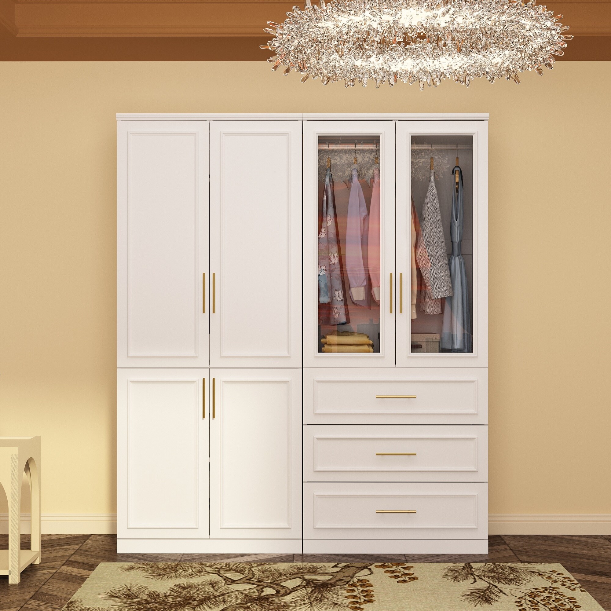 Modular online wardrobe cabinets