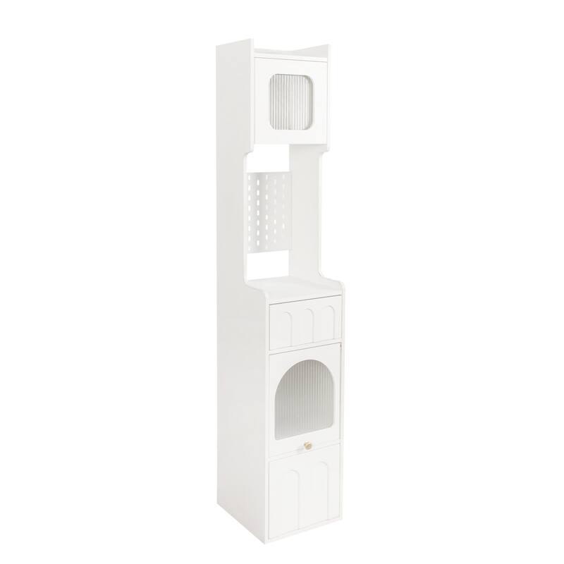 GDFStudio - William Modern 70.87" Storage Cabinet with Adjustable Shelves for Living Room or Entryway