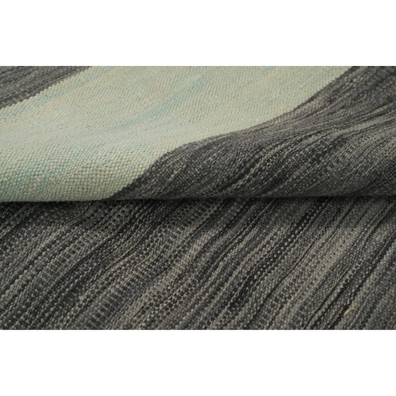 Hand Woven Southwestern Wool Multi-Colored Geometric Area Rug - 12' 8'' X 9' 9''