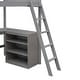 preview thumbnail 13 of 15, Twin Loft Bed with Desk & Shelves - Compact Storage Solution for Kids