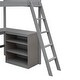 preview thumbnail 13 of 15, Twin Size Loft Bed with Built-in Shelves and Desk , Sturdy Pine Wood Frame for Space-Saving and Multi-functional Use