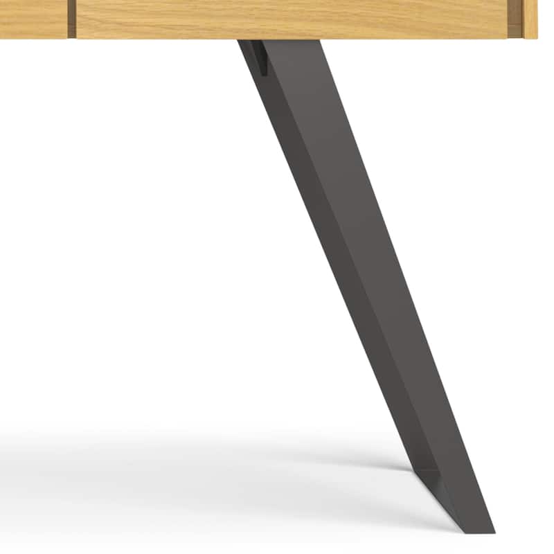 WYNDENHALL Mitchell SOLID WOOD Modern Industrial 72 inch Wide Large Desk
