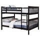 preview thumbnail 4 of 19, Chapman Transitional Wood Frame Bunk Bed Full Over Full - Black