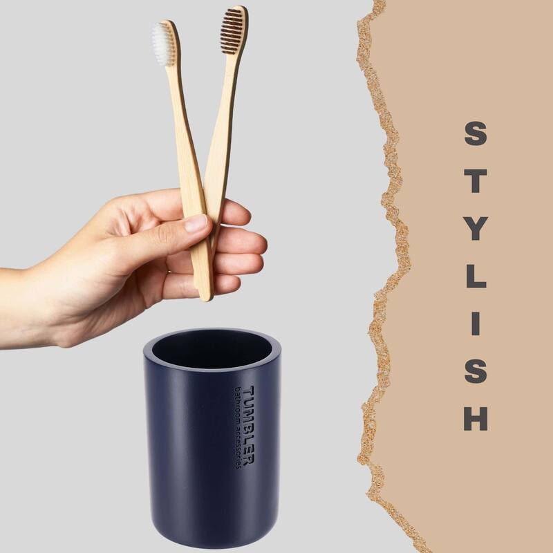 Modern Bathroom Tumbler, Minimalist Design Toothbrush Holder, Versatile Home Organizer
