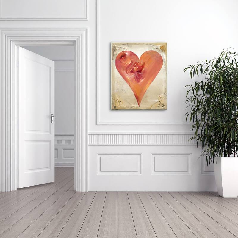 'Kayle' Heartwork Wrapped Canvas Art