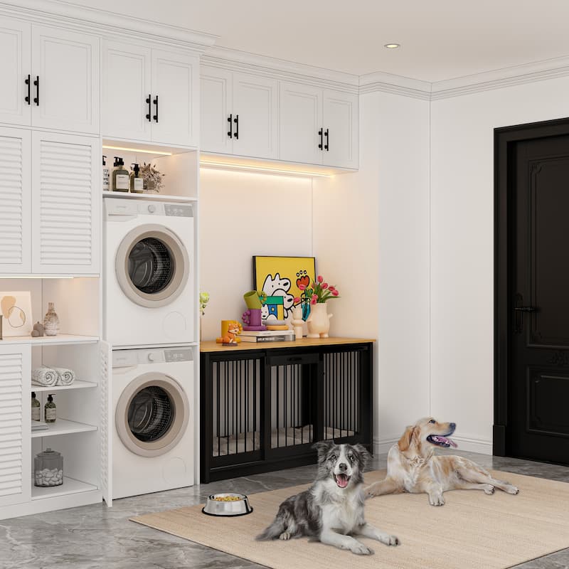 Elegant Dog Sanctuary Spacious Storage Top Secure Versatile Pet Crate