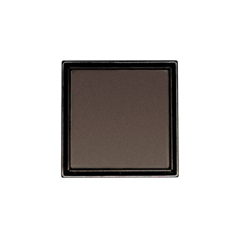 Infinity Drain LTD5-2H 5" x 5" LTD 5Center Drain Kit with Cast Iron