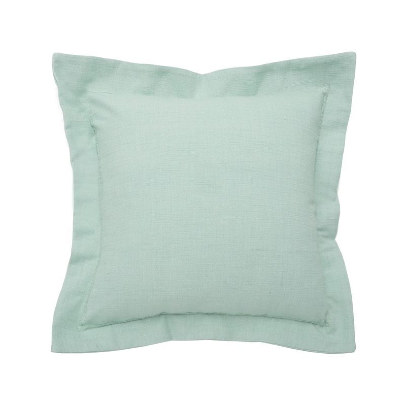 Seaglass Flange Throw Pillow
