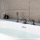 preview thumbnail 47 of 50, Solid Brass Waterfall Roman Tub Faucet with Hand Shower