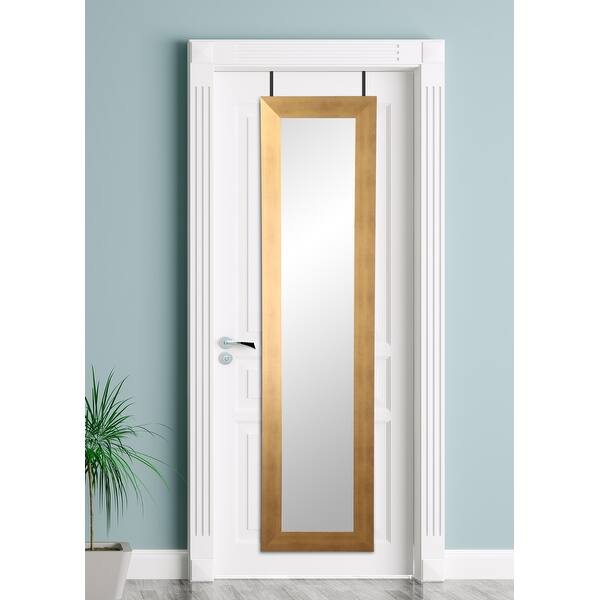 Brushed Gold Over the Door Mirror Bed Bath & Beyond 36631289