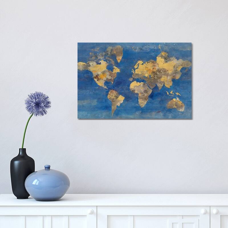 iCanvas "Golden World" by Albena Hristova Canvas Print - 12x18x1.5