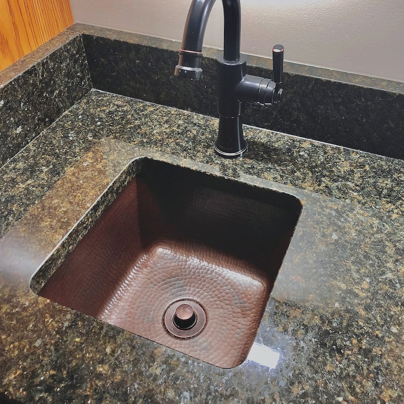Pollock Copper 12" Single Bowl Undermount Kitchen Sink