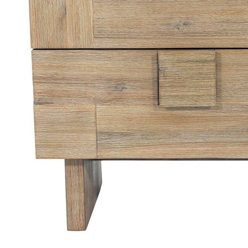 Sophie Solid Acacia 2-Drawer Nightstand