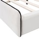 preview thumbnail 9 of 24, Upholstered Platform Bed Queen Size Bed Frame with Cloud-shaped Headboard and Footboard, No Box Spring Needed Velvet Fabric聽