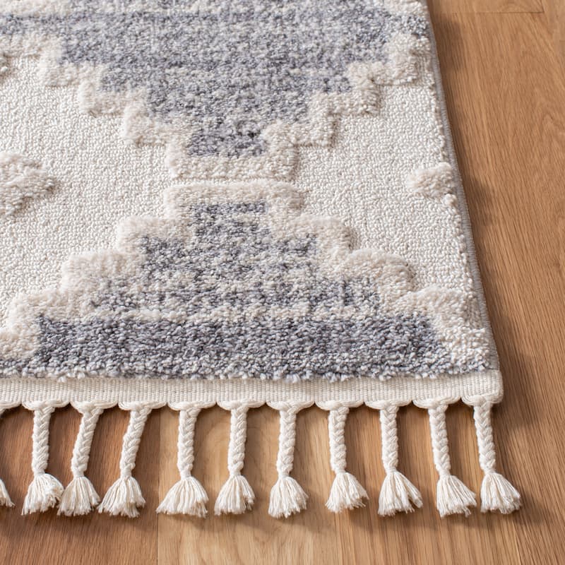SAFAVIEH Marrakech Bohemian & Eclectic Dorlinde Oriental Ivory/Multi Polyester Rug