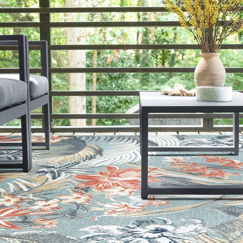 Tropicana Tropical Floral Indoor/Outdoor Area Rug