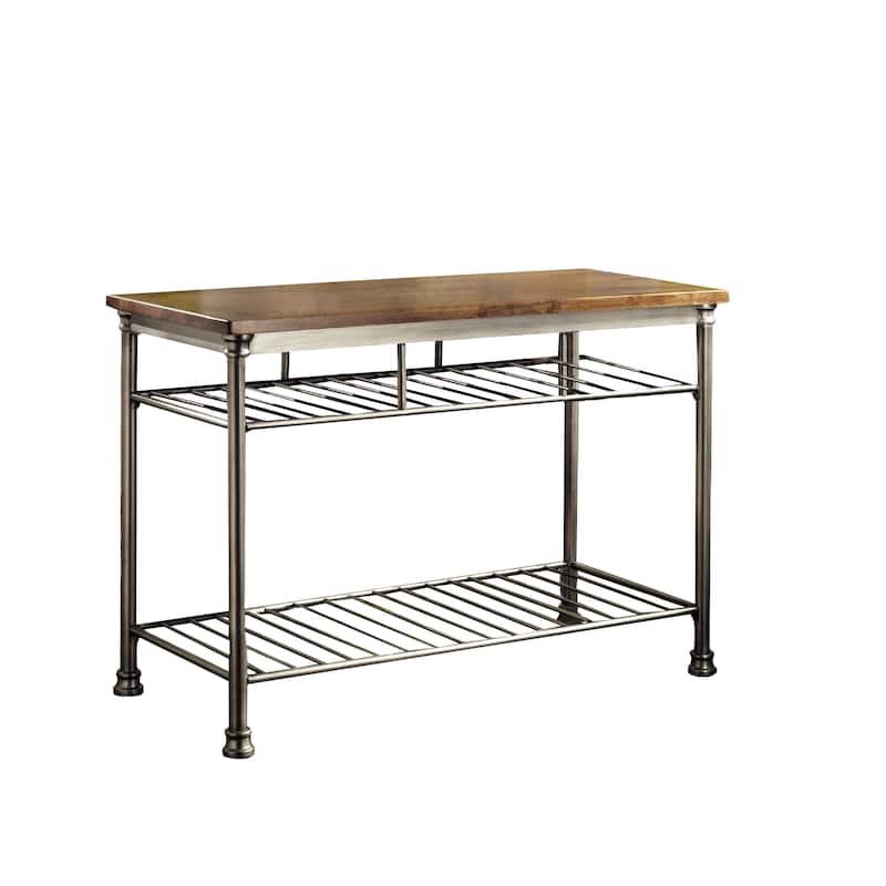 Homestyles Orleans Kitchen Island with Butcher Block Top, 52"W