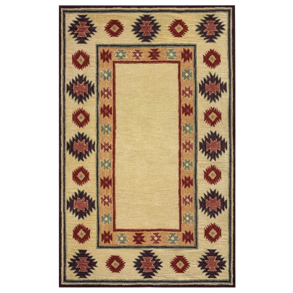 Alora Decor Ryder Hand-tufted Southwestern Wool Rug.