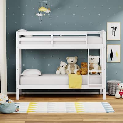Arca Wood Twin Over Twin Bunk Bed