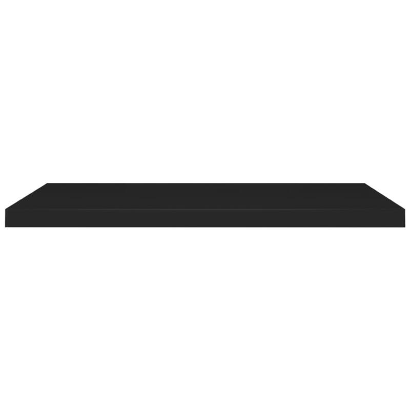 Zyno Floating Wall Shelf, 35 Inch, Matte Black MDF Body