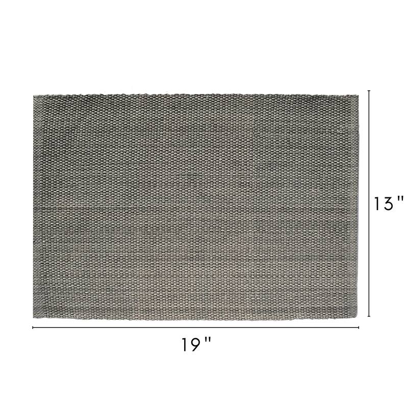 Fabstyles Casual Classic Set of 4 Thick Cotton Heavyweight Placemats - 13"x19"
