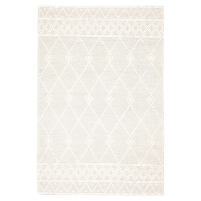 ECARPETGALLERY Braid weave Sienna Cream Wool Rug - 5'11 x 8'9