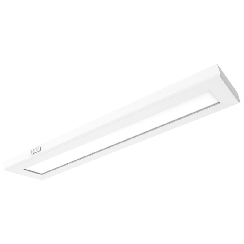 Blink Pro Plus 24W 5.5 in. x 24 in Surface Mount LED CCT Selectable 90 CRI White Finish 120/277V Rectangular Shape - White