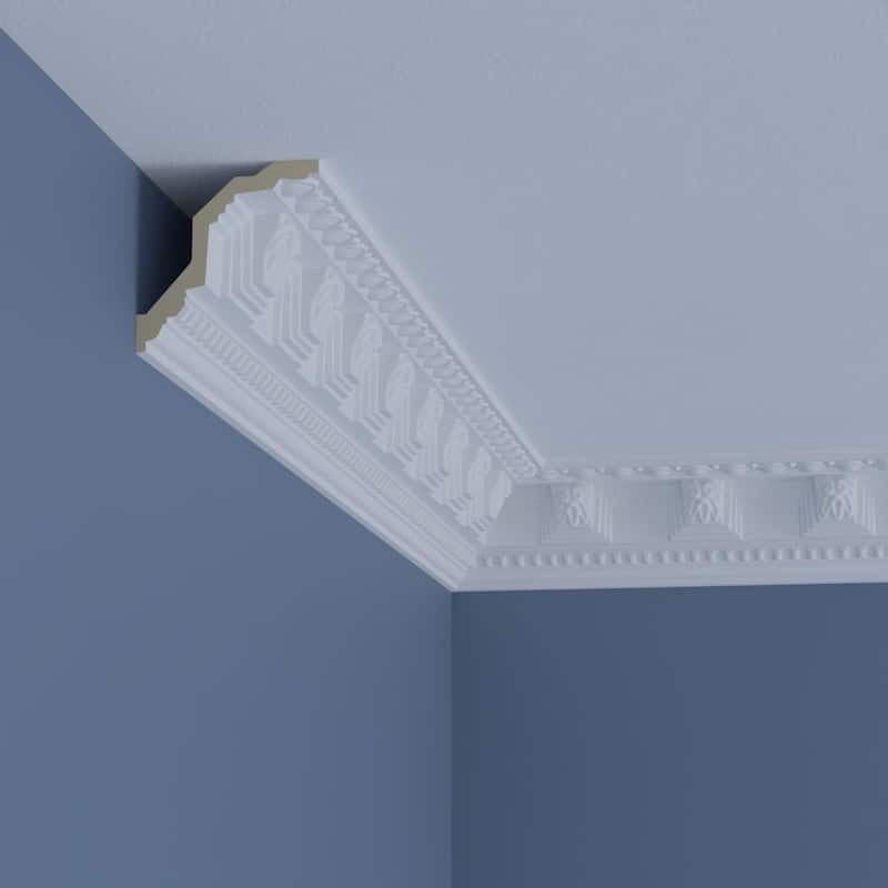 3 1/8"H x 3 1/8"P x 4 1/2"F x 96"L Grayson Crown Moulding - 1-Pack