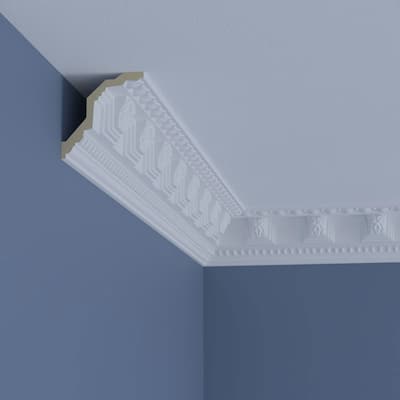 3 1/8"H x 3 1/8"P x 4 1/2"F x 96"L Grayson Crown Moulding - 1-Pack