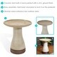 preview thumbnail 31 of 36, Sunnydaze Duo-Tone Ceramic Bird Bath