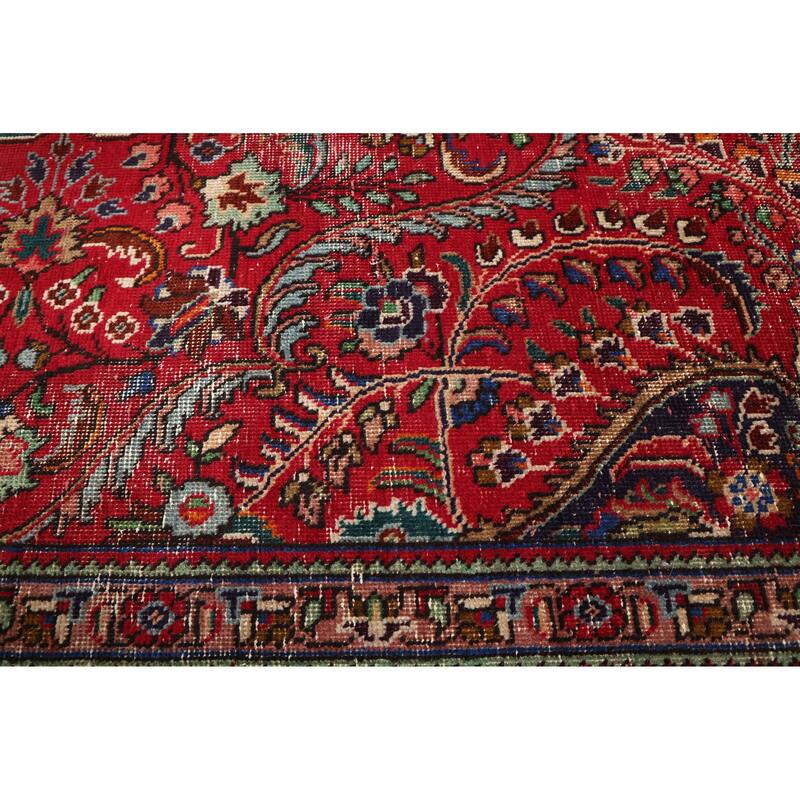 ECARPETGALLERY Hand-knotted Antalya Vintage Red Wool Rug - 10'0 x 12'9