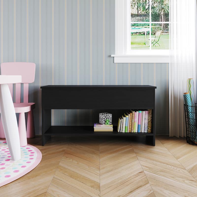 Clayfell Glendive Storage Cabinet Bench - Black