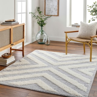 Livabliss Rodos Modern Chevron Plush Area Rug