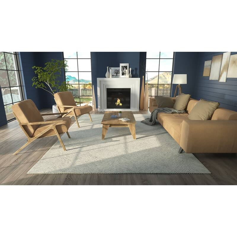 Momeni Charles Hand-tufted Wool Chevron Pattern Area Rug