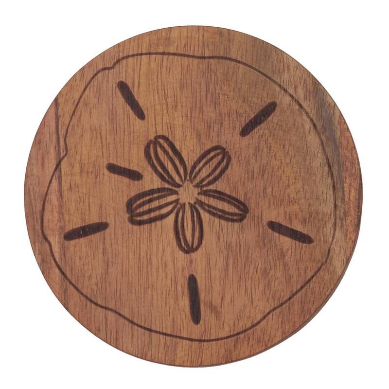 Sand Dollar Wood Coasters S/4