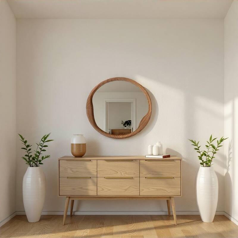 Quarry Round Mirror - 16H x 16W x 1D