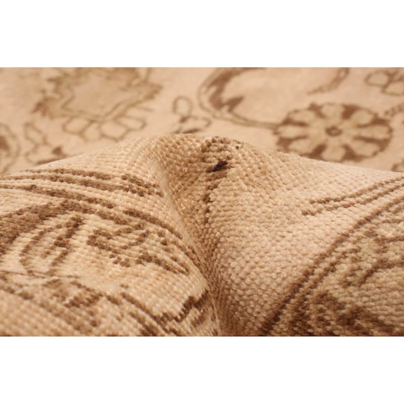 ECARPETGALLERY Hand-knotted Antalya Vintage Beige Wool Rug - 9'3 x 10'8
